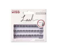 KISS Lash Couture Venus - Pestañas individuales Negro | Aprox. 60 racimos de pestañas individuales negras para extensiones de pestañas, aspecto natural con volumen