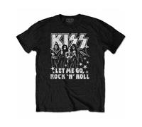 KISS Let Me Go Camiseta Licencia Oficial Manga Corta chico Men ROCK OFF KISSTS27