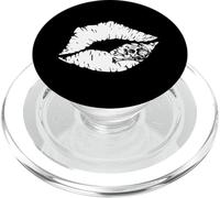 Kiss Lips and Skull Tattoo Inspired Sexy Pout Lip PopSockets PopGrip para MagSafe