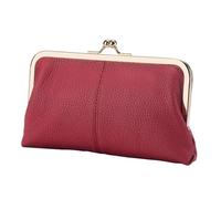 Kiss Lock Clap - Funda de piel sintética para mujer y adulto, Wine Red, Se référer au descriptif, Consulte la descripción