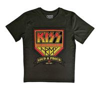 Kiss - T-Shirt # S Green Unisex # Loud & Proud