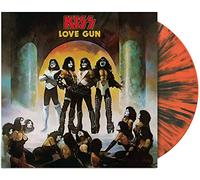 Kiss - Love Gun - Exclusive Limited Edition Tangerine / Aqua Splatter Colored Vinyl LP