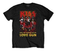 Kiss Love Gun Glow con licencia Camiseta hombre