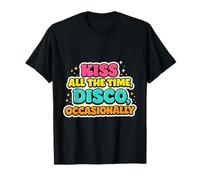 Kiss Me At The Disco Funny Retro Fiesta de los años 70 Vintage Camiseta
