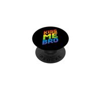 Kiss Me Bro Gay Pride PopSockets PopGrip Adhesivo