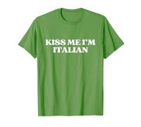 Kiss Me I’m Italian Y2K Aesthetic St Patricks Day Green Camiseta