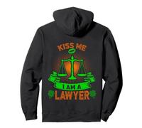 Kiss Me I'm A Lawyer Lucky Charm Shamrock St Patricks Day Sudadera con Capucha
