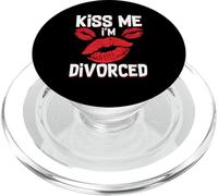 Kiss Me I'm Divorcied | Ex-Esposa Ex-Marido | Fiesta del Divorcio PopSockets PopGrip para MagSafe