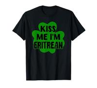 Kiss Me I'm Eritrean Funny Eritrea San Patricio Diseño Camiseta