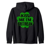 Kiss Me I'm Eritrean Funny Eritrea San Patricio Diseño Sudadera con Capucha