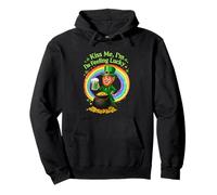 Kiss Me I'm Feeling Lucky Funny St. Patrick's Day Leprechaun Sudadera con Capucha