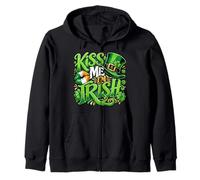 Kiss Me I'm Irish Día de San Patricio Sudadera con Capucha