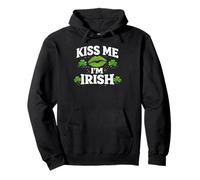 Kiss Me I'm Irish St Patrick's Day Shamrock Lucky Girls Irish Sudadera con Capucha