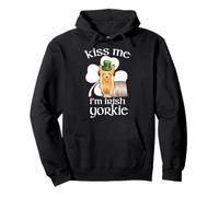 Kiss Me I'm Irish Yorkshire Terrier Dog St Patricks Day Sudadera con Capucha