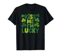 Kiss Me I'm Lucky Festive Shamrock Camiseta