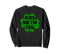 Kiss Me I'm Thai - Disfraz Divertido para el día de San Patricio de Tailandia Sudadera