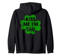 Kiss Me I'm Thai - Disfraz Divertido para el día de San Patricio de Tailandia Sudadera con Capucha