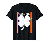 Kiss Me Lucky Four Leaf Clover Irlanda Fiesta del Día de San Patricio Camiseta
