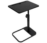 kiss me Mesa de bandeja de TV, mesa pequeña de altura ajustable en forma de C, mesa auxiliar con brazo para sofá, mesa auxiliar con ranura para teléfono y tableta, para sofá, cama, sala de estar