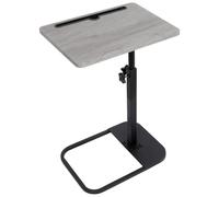 kiss me Mesa de bandeja de TV, mesa pequeña de altura ajustable en forma de C, mesa auxiliar con brazo para sofá, mesa auxiliar con ranura para teléfono y tableta, para sofá, cama, sala de estar