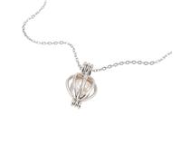 kiss me Ostras con perla en el interior, kit de collar de perlas de ostra en una lata, collar de plata con medallón de perlas de amor y deseo de 45,7 cm, regalo sorpresa para esposa, novia, madre, 120