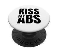 Kiss My Abs - Ejercicio para músculos Abdominales PopSockets PopGrip Adhesivo