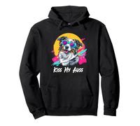 Kiss My Auss 80s 90s Blue Merle Australian Shepherd Lover Sudadera con Capucha