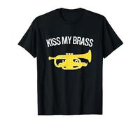 KISS MY BRASS - Banda de marcha, banda de latón, corneta divertida Camiseta