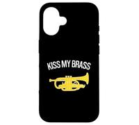 KISS MY BRASS - Banda de marcha, banda de latón, corneta divertida Carcasa para iPhone 16