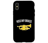 KISS MY BRASS - Banda de marcha, banda de latón, corneta divertida Carcasa para iPhone X/XS