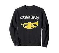 KISS MY BRASS - Banda de marcha, banda de latón, corneta divertida Sudadera