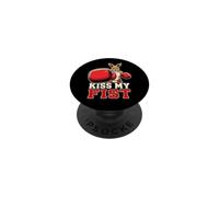 Kiss MY Fist Canguro Humor Sarcasmo Frase Provocación PopSockets PopGrip Adhesivo