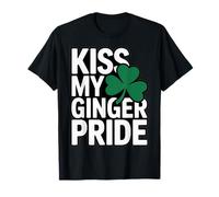 Kiss My Ginger Pride Funny Irish St Patricks Camiseta