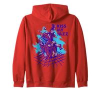 Kiss My Jazz - Ilustración de músico Sudadera con Capucha