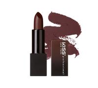 KISS NEW YORK Professional Rich Pigmented Lipstick Smooth&Creamy Satin Finish Long Lasting Infused with Shea Butter and Vitamin E (Midnig