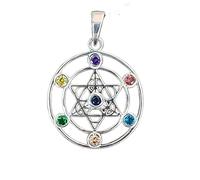 Kiss of Leather Metatrons - Colgante en forma de cubo de plata de ley 925 n.º 416, Plata esterlina