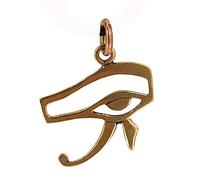 Kiss of Leather Ojo de Horus - Colgante de bronce n.º 7A, Bronce, Sin piedra