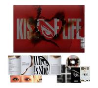KISS OF LIFE - Who is she 2nd Single Album (Who Ver.) Mini CD-R + Seal Sticker + Unit Photocard + Lyric Paper + 4 Extra Photocards Official K-POP Sealed Album
