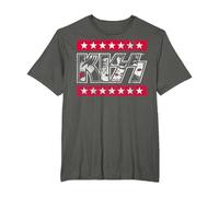 Kiss - Rock and Stars Camiseta, Hombre Tallas Grandes, Asfalto, 5X Alto