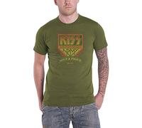 Kiss - T-Shirt # L Green Unisex # Loud & Proud