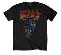 Kiss - T-Shirt # S Black Unisex # Neon Band