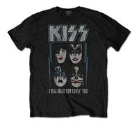 Kiss - T-Shirt # Xl Unisex Black # Made for Lovin' You
