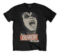 Kiss - T-Shirt # Xxl Black Femmina # the Demon Rock
