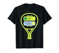 Kiss The Glass Court Is My Cage Padel Pádel Jugador Camiseta