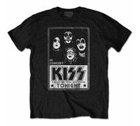 KISS 'Tonight' (Negro) Camiseta - ¡NUEVO Y OFICIAL