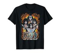 Kiss - Tour Oficial Exclusivo de Final de la Carretera Salt Lake Camiseta, Hombre, Negro, S