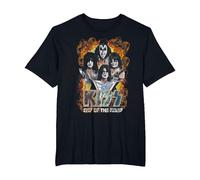 Kiss - Tour Oficial Exclusivo de Final de la Carretera Salt Lake Camiseta, Hombre Tallas Grandes, Negro, 3X Alto