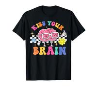Kiss Your Brain Cute Teacher Apreciación De Regreso A La Escuela Camiseta