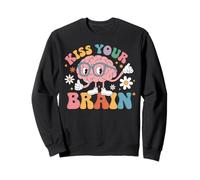 Kiss Your Brain Diseño gráfico motivacional para pensadores Sudadera