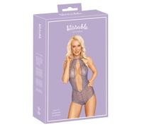 Besable - body de encaje con cuello halter (lila)